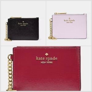Kate Spade Cardholder and Key  holder - Black, Pink, Red
